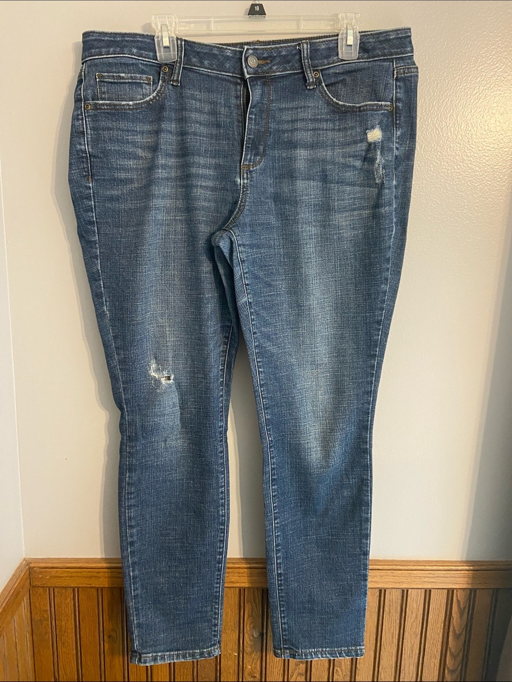 Sonoma Distressed Skinny Jeans in Medium Blue Wash